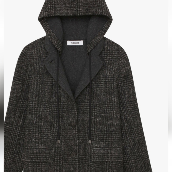 Thakoon Wool Hooded Coat - Picture 5 of 6